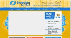 Desktop Screenshot of freedomsurfschool.com