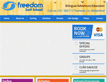 Tablet Screenshot of freedomsurfschool.com